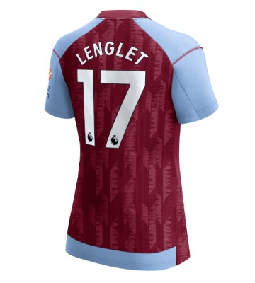 Aston Villa Clement Lenglet #17 Primera Equipación Mujer 2023-24 Manga Corta